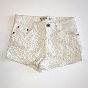 Mossimo Supply Co Off White Denim Shorts